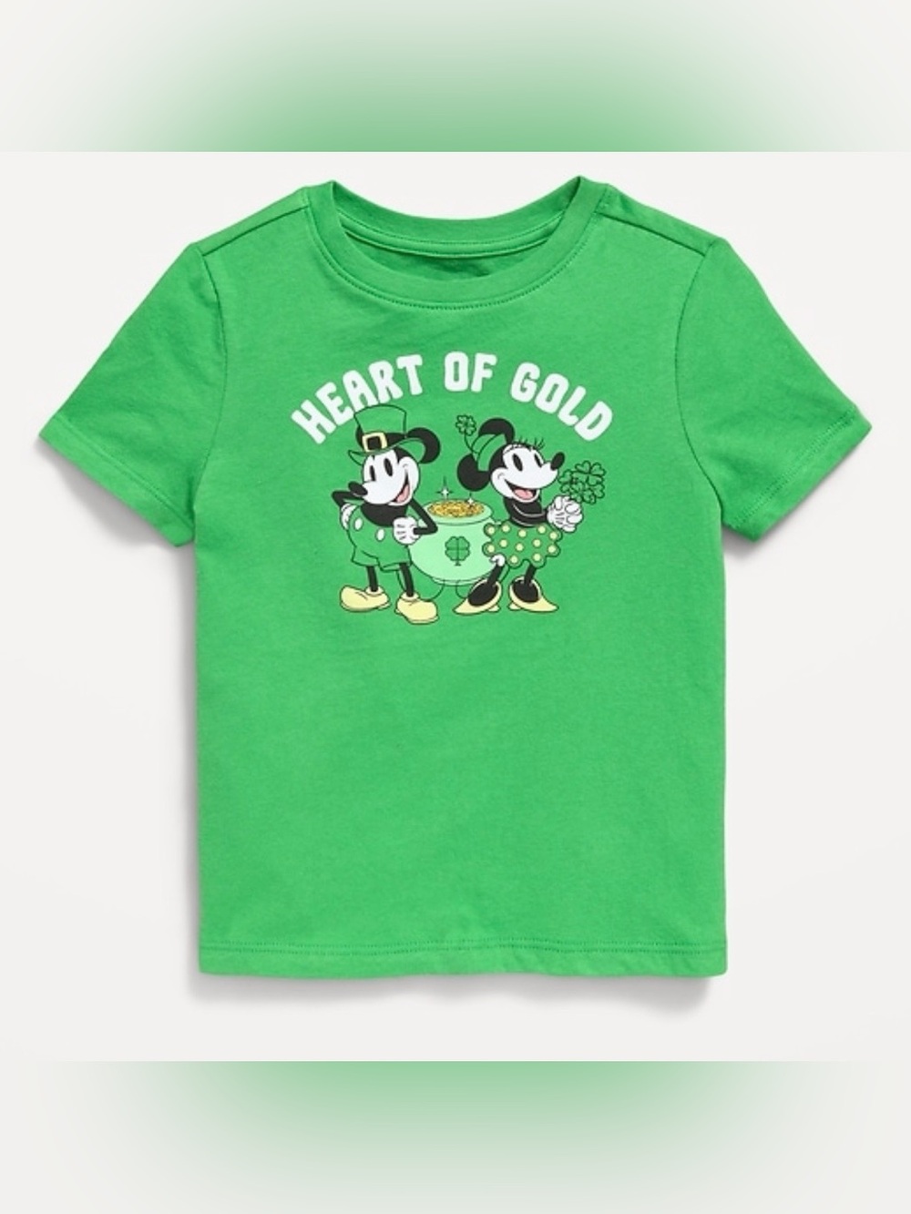 Old Navy Green 'Heart of Gold' Graphic Short Sleeve Tee